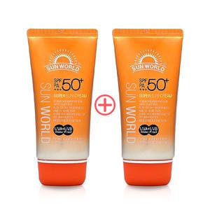 썬 월드 수퍼 썬크림 SPF50+ 80ml X 2개