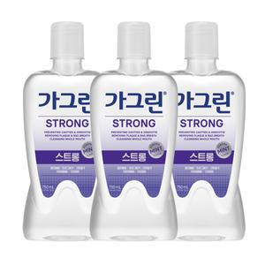 가그린 스트롱 구강청결제 750ml x 3개+100ml