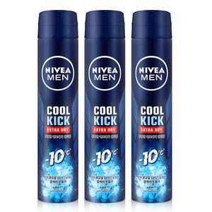 니베아 맨 데오드란트 스프레이 쿨 킥 200ml x 3개