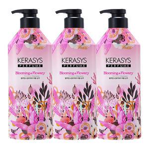 케라시스 퍼퓸 샴푸 블루밍플라워리, 980ml, 3개