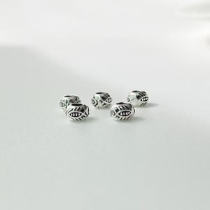 [DP3-092] 실버 부자재 은 펜던트 물고리 납작 론델 참 비즈 팔찌 목걸이 만들기 DIY silver 925