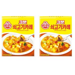 오뚜기 3분 쇠고기 카레 200g 12개
