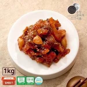 순창문옥례식품 고추장 모듬장아찌 1kg 밀폐용기