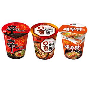 농심 컵라면 소컵 각 10개 3종(총30개) 세트 1 신라면 오징어짬뽕 새우탕 (신오새)