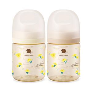 그린핑거 베베그로우 PPSU 노랑붓꽃 디자인트윈팩 160ml(노꼭지)