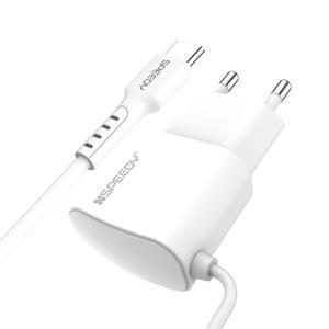 스피디 5V 1A 저속 USB 충전기 C타입 케이블 일체형 어댑터
