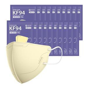 자우버탁 에버퓨어 새부리형 마스크(KF94)(베이지/특대형) 100입