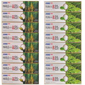 2080 녹차 해죽순 담은 다원 염 치약 120g  8개//죽염치약