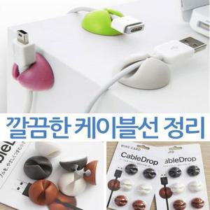 [OFM84R4Q]케이블 선정리 6개입 디자인소품 USB 이어폰