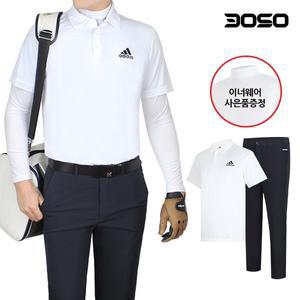 [삼공오공]골프코디 아디다스 골프웨어 남성 골프티셔츠+인테로바지 세트/이너웨어