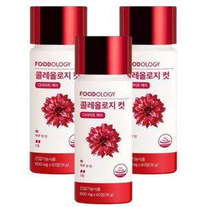 푸드올로지 콜레올로지 빨간통 다이어트 보조제 600mg 60정 x 3개 3개월분