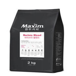 맥심 원두커피 바리스타블렌드 2KG (홀빈)