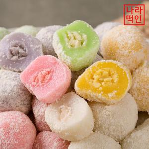 백앙금 각색경단 3kg (20g 150개) 과일맛 백일 첫돌 행사 생일떡 식사대용 간식떡 나라떡