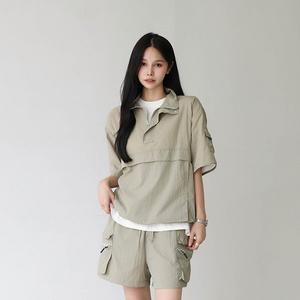 [피핀샵][피핀] [남녀공용] 아노락 터틀넥 매쉬 카고 셋업 CSOs-011-1
