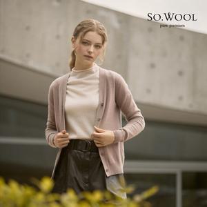 쏘울 24FW 머신워셔블 캐시100 브이넥 가디건 [런칭 가격 149,900원]