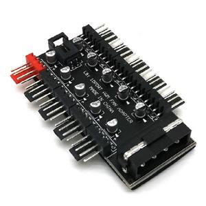 IDE 4핀전원 10포트 PWM허브 쿨링팬 속도제어 4핀 HUB