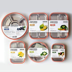 키친아트 스텐 칸칸 나눔 칸막이 반찬통 3칸 4칸 5칸 어린이집 유아용 식판 도시락