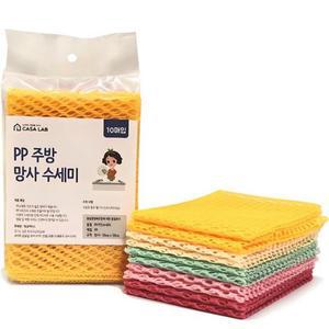 까사랩 PP 주방 망사 수세미 10개입 1개