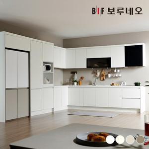 나비드 주방 싱크대 시공 ㄱ자 6.2m 멀티 수납형 E0 PET소재
