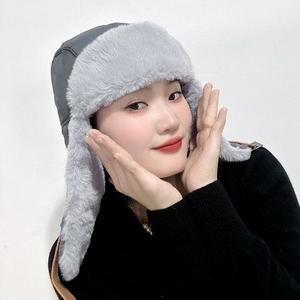 [라일리] Rly 윈터가드 귀달이 군밤모자(그레이) 귀도리모자