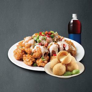 자담치킨 맵슐랭순살치킨+치즈볼+콜라1.25L