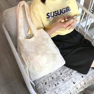 [라일리] Rly 망사 패브릭 꽃자수 숄더백 1P 데일리 에코백 가방