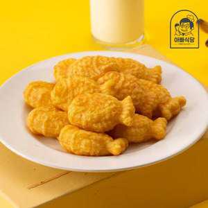 아빠식당 우리쌀 쫀득 바나나슈크림 붕어빵 500g 1팩(20개입)