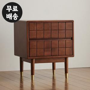 랑데 원목 침대 협탁 2단 서랍장 예쁜 침실 안방