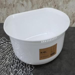 [BZJKNQU2_4B]설거지통 원형 화이트