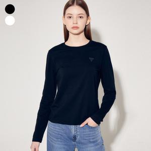 [롯데백화점]게스 여성 촉촉스판 라운드긴팔티 YP1K9451