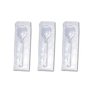 9cm 투명 미니 아이스크림 스푼 개별포장 1000개입 일회용 플라스틱 스푼