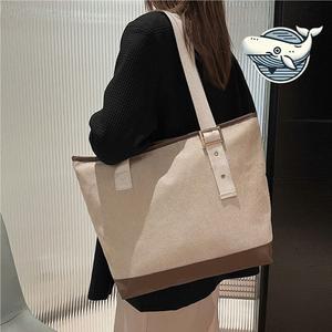 캐주얼 코듀로이 숄더백 다용도 쇼퍼가방 데일리 (WFH2S65)