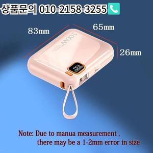 휴대용 PD 100W 보조배터리 양방향 고속 충전기 아이폰 샤오미 삼성용 미니 50000mah