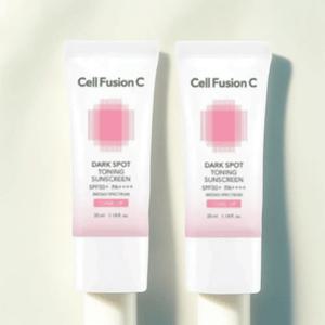 셀퓨전씨 선크림 잡티 토닝 썬스크린 썬크림 35ml+35ml 다크스팟