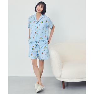 탑텐 공용 조구만 패밀리 반팔 파자마 셋업 MSF2UI3002