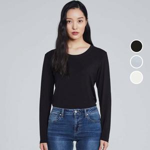 여성 베이직 라운드 긴팔 티셔츠 B225TS630P