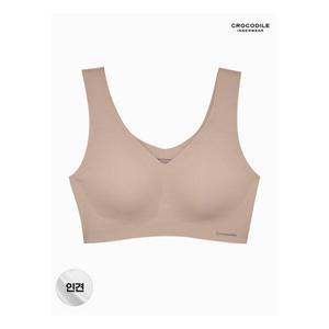 크로커다일 이너웨어쿨 인견 에어홀 V넥 감탄브라 1종 베이지 986629