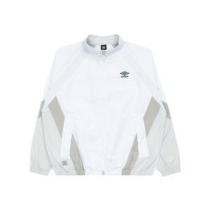 엄브로 팝러쉬 컬러블럭 스탠넥 바람막이 자켓 UQ123CJK31WHT