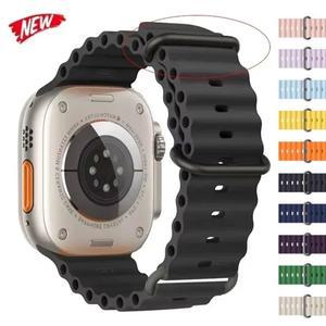 1:1 오션 밴드 Apple Watch Ultra 2 49mm 팔찌 correa 스트랩 시리즈 10 7 6 3 se 8 9