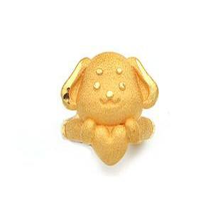 24K 순금 십이간지 개띠 돌반지 3.75g