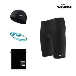 남아동 생존수영세트 폴리 블렌드 솔리드 재머 NESSA868-001