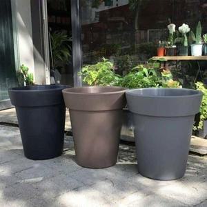 대형 플라스틱 화분 롱화분 원형 40x45cm