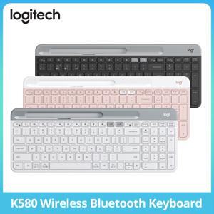 로지텍 호환 K580 무선 키보드, PC, 태블릿, 노트북, 아이패드, 사무실 컴퓨터용, 휴대용 얇은 멀티 장치,