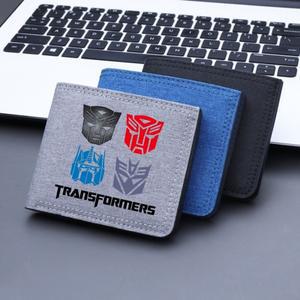 Hasbro 트랜스포머 남성 학생 동전 지갑 카드홀더 휴대용 소형 캔버스 보관 가방 신용 카드 케이스 가방 지