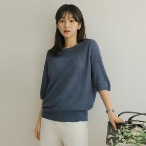 [엘리시아] (30%할인) 수밀 리오셀 반팔 니트 T