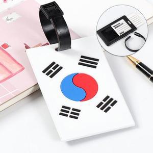 [라볼페]태극기 네임택 골프 러기지 캐리어 표시 골프백 이름표 대한민국 국기 태극