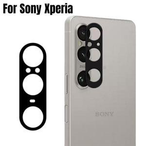 호환품 소니호환 호환호환 Xperia 1 VII IV V 10 풀 커버 카메라 보호대 후면 렌즈 유리 용 검정색 강화