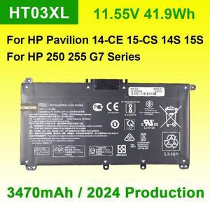 HP 250 G7용 HT03XL 노트북 배터리 파빌리온 14-CE 15-CS 14S-DP 17G-CR X360 시리즈 HSTNN-LB7X