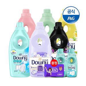 [40%+티멤11%할인]다우니 초고농축 섬유유연제 1L 6개 모음 + 200ml 2개 + CU3천원증정