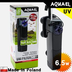 아쿠아엘 유니필터 측면여과기 500UV [6.5w]/살균기 열대어 수족관 수중모터 스펀지 구피 열대어 어항 수조